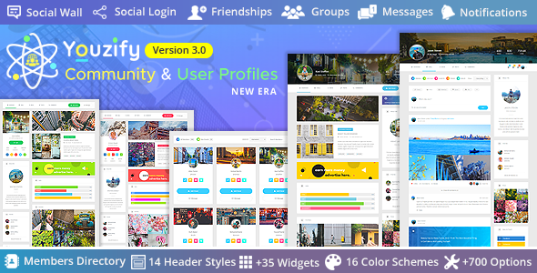Youzify - BuddyPress Community & WordPress User Profile Plugin Youzify - BuddyPress Community & WordPress User Profile Plugin - Image 1